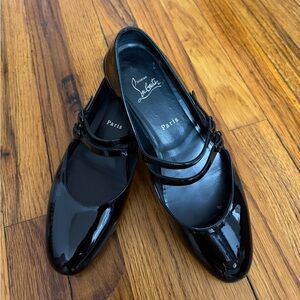 Christian Louboutin Black Flats with Red Soles - Sweet Jane